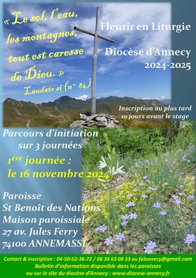 Affiche fleurissement liturgie