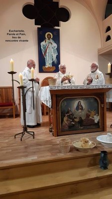 7 eucharistie,Parole et Pain, lieu de rencontre vivante titre