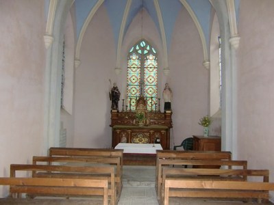 Intérieur de la chapelle de Nanoir