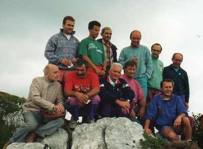 Bénédiction de la Croix de l'Arpettaz avec le Père Sylvestre et le Père Tornafol