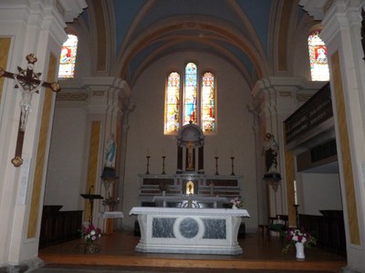 Le choeur, vitraux de Bessac (Grenoble)