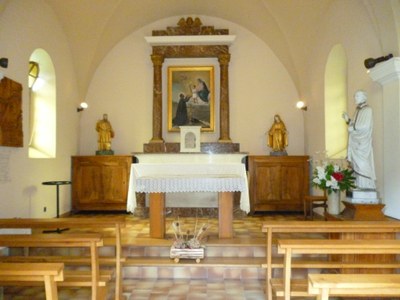 Intérieur de la chapelle du Villaret