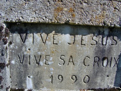 Socle de la croix du Mont-Durand