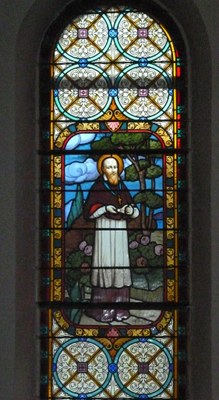 Vitrail tribune église - Saint François de Salles - Evêque d'Annecy