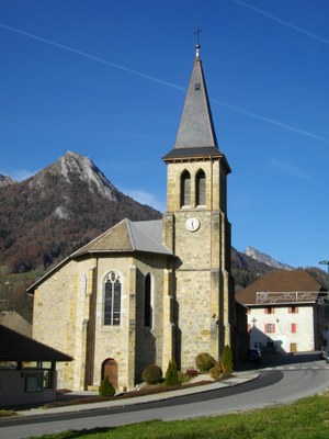 église, son emplacement