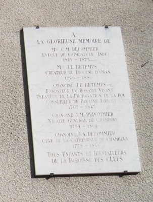 Plaque sur la façade