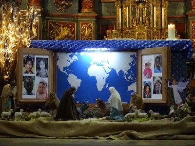 Crèche de Noël à l'église St Maurice à Thônes