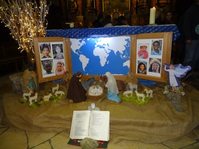 Crèche de Noël à l'église St Maurice à Thônes