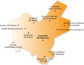 Territoire de la Paroisse Sainte Croix au Pays de Cruseilles