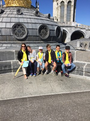 Les CM2. Visite du sanctuaire